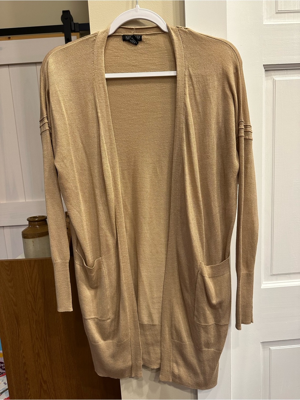 Revamped Open-Front Long Cardigan